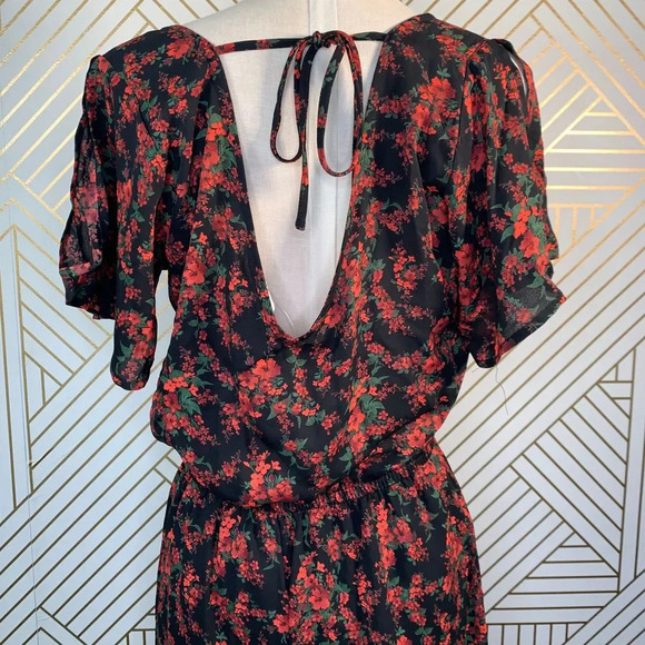 BB Dakota Gigli Floral Print Jumpsuit in Black‎ - Picture 7 of 8